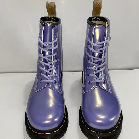 DR MARTENS 1460 VEGAN BOOT IN PURPLE HEATHER - Picture 11 of 11